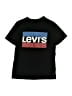 Levi's 100% Cotton Color Block Black Short Sleeve T-Shirt Size 8 - 10 - photo 1