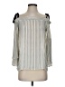 Ann Taylor LOFT 100% Polyester Gray 3/4 Sleeve Blouse Size XS - photo 1