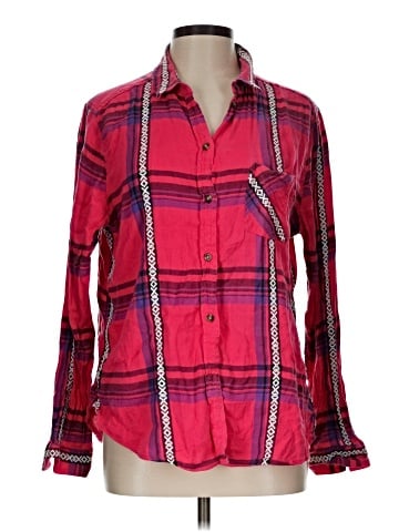 American Eagle Outfitters Long Sleeve Button-Down Shirt (view 1)