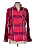 American Eagle Outfitters Plaid Red Long Sleeve Button-Down Shirt Size L - photo 1