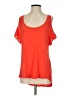 VS Tee Shop Orange Short Sleeve Top Size S - photo 1