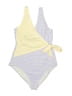 Kona Sol Stripes Yellow One Piece Swimsuit Size L - photo 1