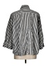 Versailles Stripes Silver 3/4 Sleeve Button-Down Shirt Size L (estimated) - photo 2