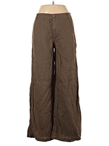 Madewell The Zoe Relaxed Wide Pant in 100% Linen (view 1)