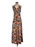 Assorted Brands Print Orange Casual Dress Size S (estimated) - photo 1