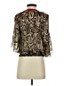 Cache 100% Polyester Brown 3/4 Sleeve Blouse Size XS - photo 2