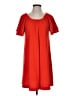 TeXTURE & THREAD Madewell Solid Red Casual Dress Size S - photo 1