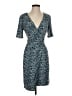 Ann Taylor Animal Print Blue Cocktail Dress Size XS (petite) - photo 1