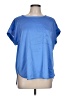 Ann Taylor LOFT 100% Polyester Blue Short Sleeve Blouse Size L - photo 1