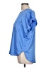 Ann Taylor LOFT 100% Polyester Blue Short Sleeve Blouse Size L - photo 5
