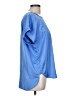 Ann Taylor LOFT 100% Polyester Blue Short Sleeve Blouse Size L - photo 4