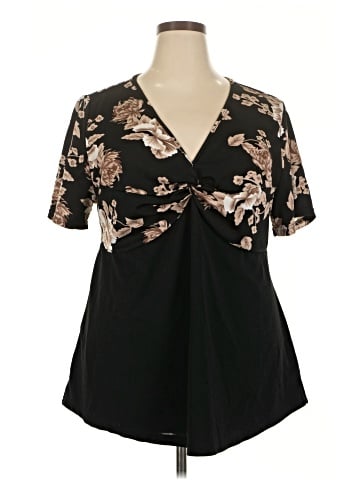 BLOOMCHIC Short Sleeve Blouse (view 1)