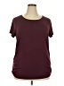 Elle Burgundy Short Sleeve Top Size XXL - photo 1