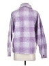 Madewell 100% Polyester Plaid Purple Coat Size S - photo 2