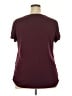 Elle Burgundy Short Sleeve Top Size XXL - photo 2