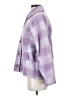 Madewell 100% Polyester Plaid Purple Coat Size S - photo 5