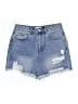 Superdown 100% Cotton Blue Denim Shorts Size 28 waist - photo 1