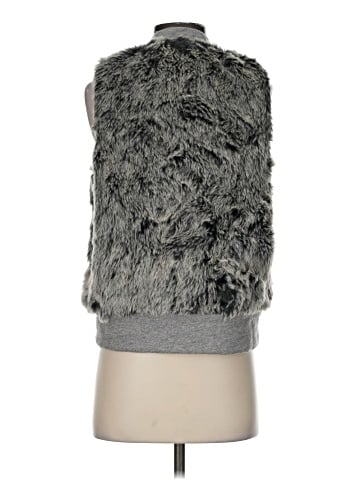 Three Dots Faux Fur Vest (view 2)