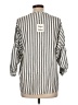 Davi & Dani Stripes Gray 3/4 Sleeve Blouse Size L - photo 2