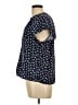 Gap 100% Rayon Blue Short Sleeve Blouse Size L - photo 5