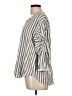 Davi & Dani Stripes Gray 3/4 Sleeve Blouse Size L - photo 5