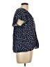 Gap 100% Rayon Blue Short Sleeve Blouse Size L - photo 4