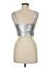 Sincerely Jules 100% Polyurethane Silver Sleeveless Top Size M - photo 2