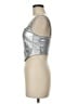 Sincerely Jules 100% Polyurethane Silver Sleeveless Top Size M - photo 5