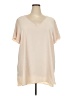New Look 100% Polyester Tan Short Sleeve Blouse Size 20 - photo 1