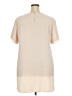 New Look 100% Polyester Tan Short Sleeve Blouse Size 20 - photo 2
