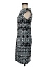 Wisp Print Blue Cocktail Dress Size 8 - photo 5