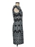 Wisp Print Blue Cocktail Dress Size 8 - photo 4