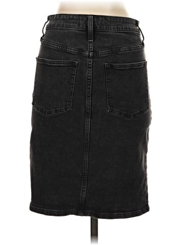 Madewell Stretch Denim Pegged Skirt in Lunar Wash (view 2)