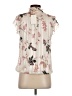 Tamara H. 100% Polyester Ivory Short Sleeve Blouse Size XS - photo 2
