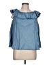 Velvet Heart Blue Sleeveless Blouse Size L - photo 1