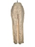 J.Crew 100% Linen Metallic Gold Linen Pants Size 4 - photo 1