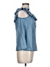 Velvet Heart Blue Sleeveless Blouse Size L - photo 4