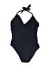 Assorted Brands Solid Black One Piece Swimsuit Size 8 - photo 2