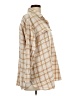 Old Navy 100% Cotton Plaid Tan 3/4 Sleeve Button-Down Shirt Size L - photo 4