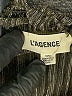 L'Agence Metallic Silver Long Sleeve Blouse Size Med (2) - photo 7