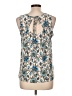 Lavish Teal Sleeveless Blouse Size L - photo 2