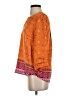 DR2 100% Polyester Orange 3/4 Sleeve Blouse Size S - photo 5
