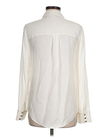 Veronica Beard Long Sleeve Silk Top (view 2)