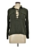 Forever 21 Green Long Sleeve Blouse Size L - photo 1