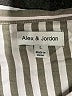 Alexander Jordan 100% Rayon Stripes Silver Short Sleeve Blouse Size L - photo 7