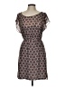 Tulle 100% Polyester Graphic Gray Cocktail Dress Size L - photo 1