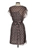 Tulle 100% Polyester Graphic Gray Cocktail Dress Size L - photo 2
