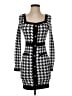 Unbranded Houndstooth Black Casual Dress Size S - photo 1