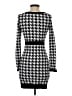 Unbranded Houndstooth Black Casual Dress Size S - photo 2