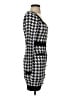 Unbranded Houndstooth Black Casual Dress Size S - photo 4